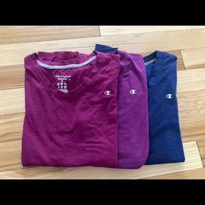 3 champion tshirts